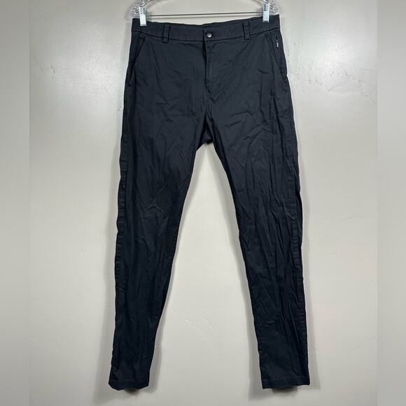 Lululemon Commission Pant Classic Swift Cotton 35” Black Size 33